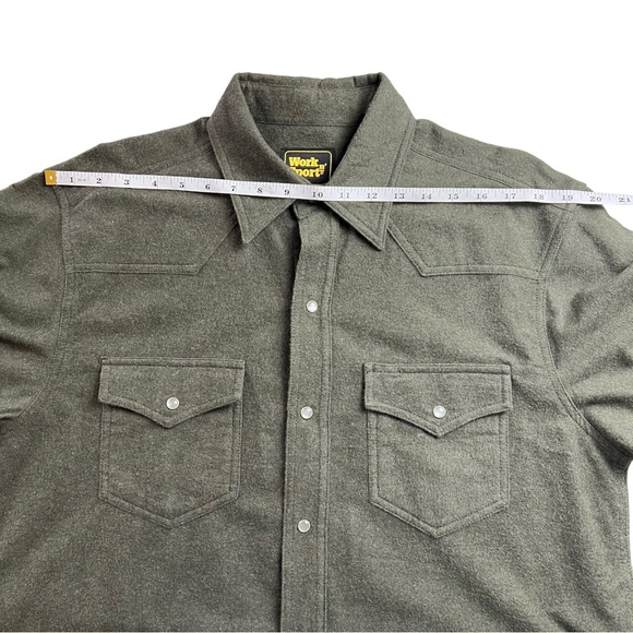 Work n Sport Long Sleeve Button Down Shirt Size Medium NWT - Picture 8 of 9